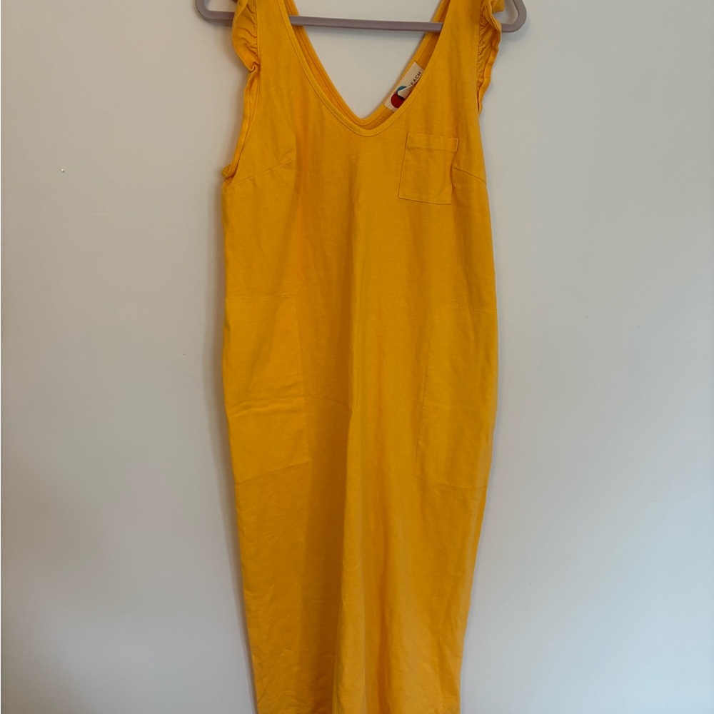 Free People Yellow Maxi Dress